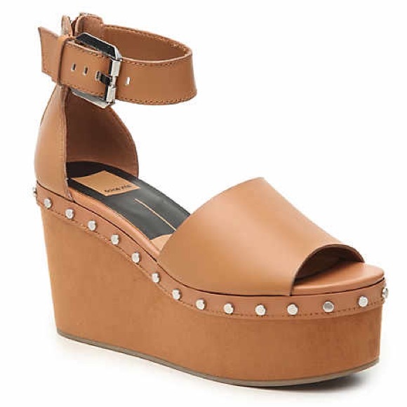 studded platform wedges